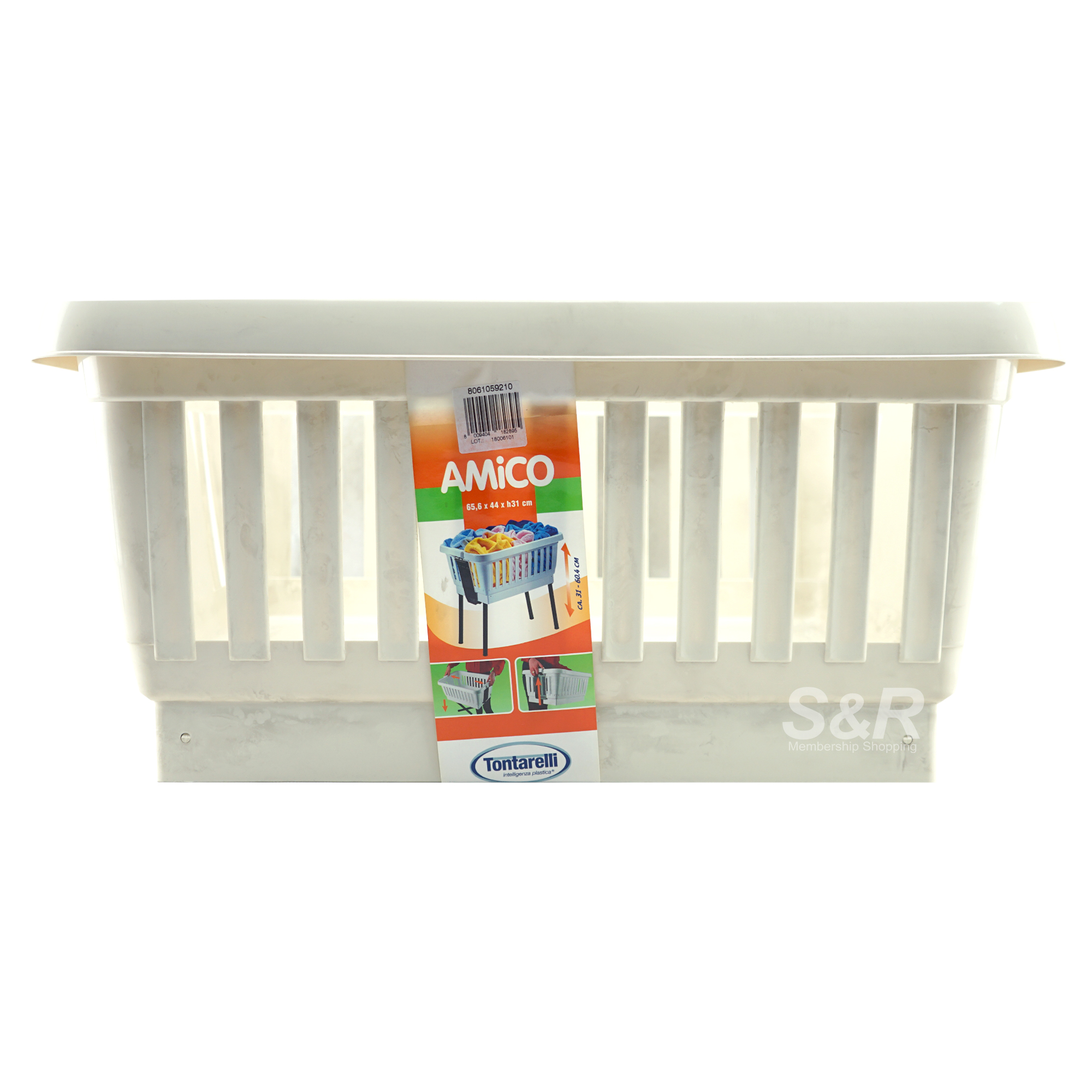 Tontarelli Amico Laundry Basket 1pc Tontarelli Amico Laundry Basket 1pc